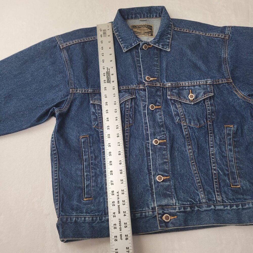 Haleman Sweet Home Blue Chicago Men's Denim Jacket Size M - Picture 6 of 11